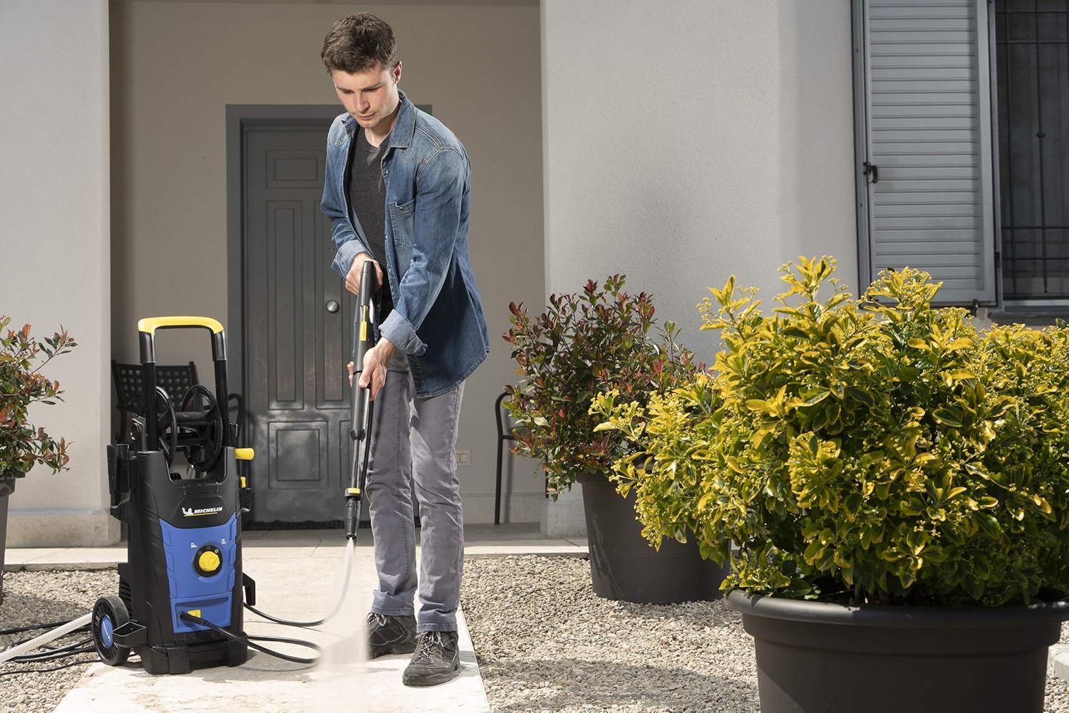 Michelin - Nettoyeur HP MPX25EHDSP - 2500W, 170bar, 500l/h, Double Speed, Patio, Brosse - MPX25EHDSP