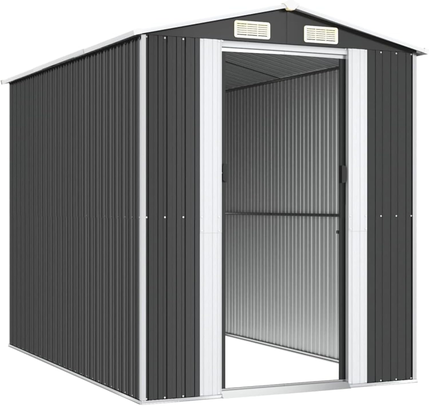 Abri jardin acier galvanisé, anthracite, 192x274x223cm