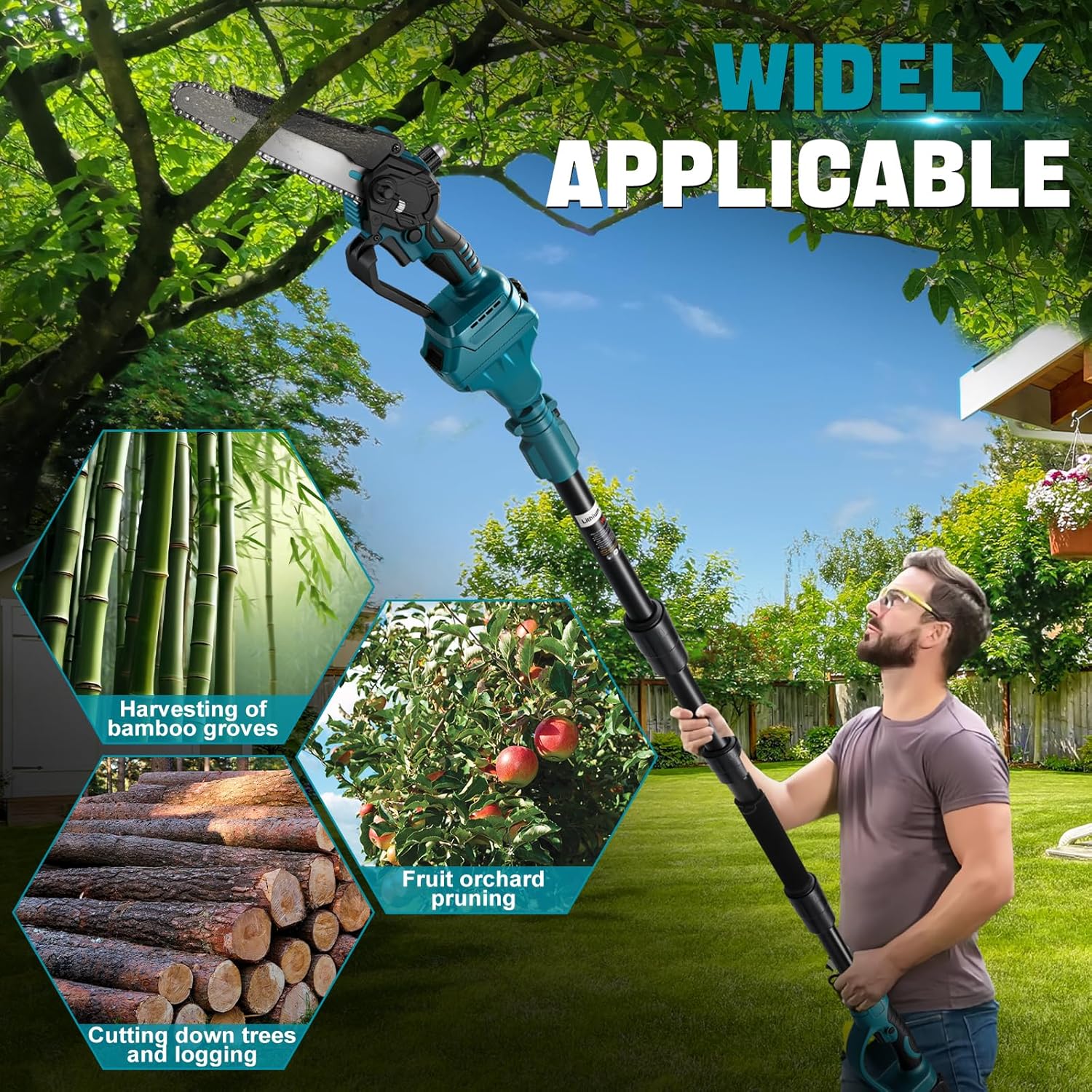 WingFly - 2 en 1 Mini tronçonneuse 8