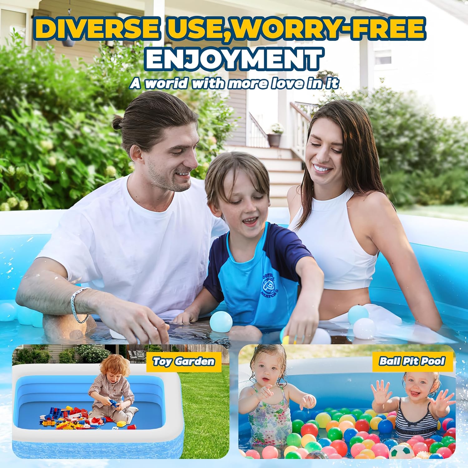 CACSPS Piscine gonflable pour adulte (160 cm)