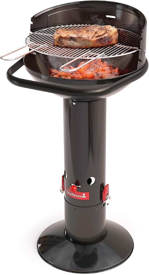 Barbecook - Loewy 45 - 43x43x97cm - barbecue charbon, pare-vent, 6 pers