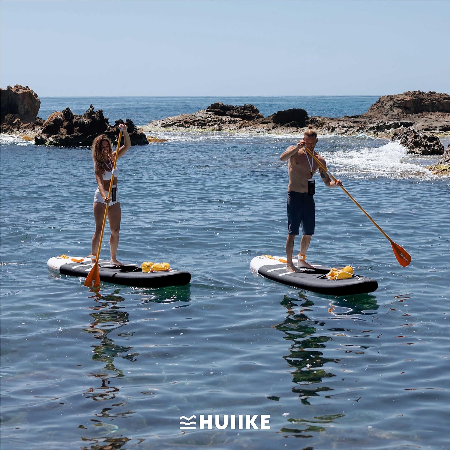 HUIIKE - Paddle gonflable adulte, 305x84x15 cm, kit complet, grande stabilité, 130 kg