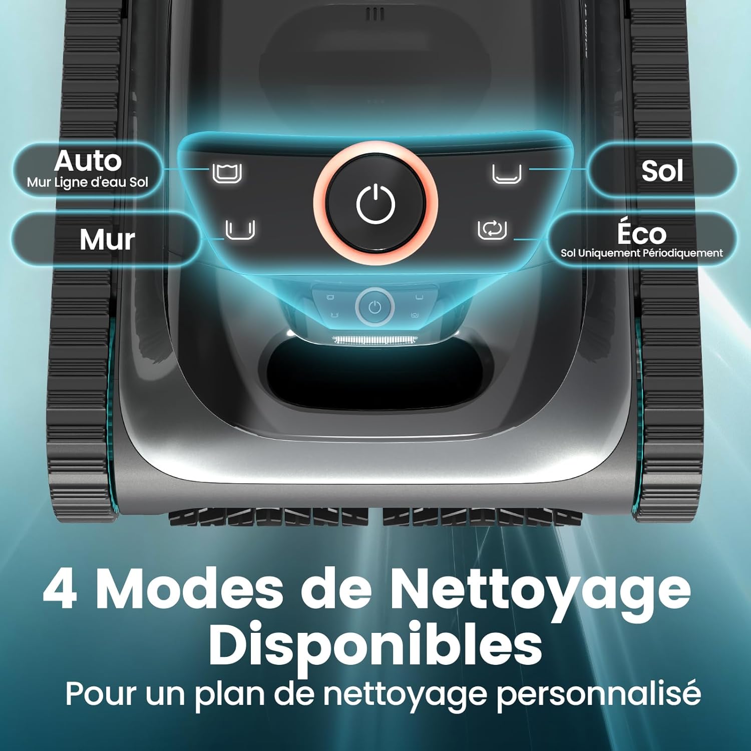 AIPER Scuba S1 Robot de Piscine sans Fil pour Mur et Sol, Nettoyage des Murs et des Lignes d'eau, Navigation Intelligente, durée de Vie de la Batterie de 150 Minutes, pour piscines jusqu'à 150 m²