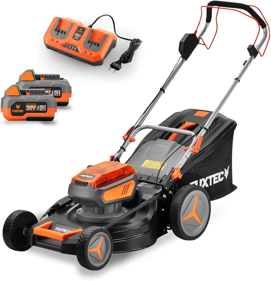 FUXTEC - E2RM46 - 46cm coupe, autotractée, mulching, 50L, 25-75mm E2RM46