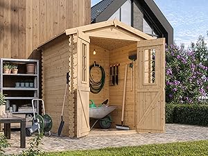 maison de jardin por velos pour la machine Chalet cabane en bois bar d'été stockage atelier