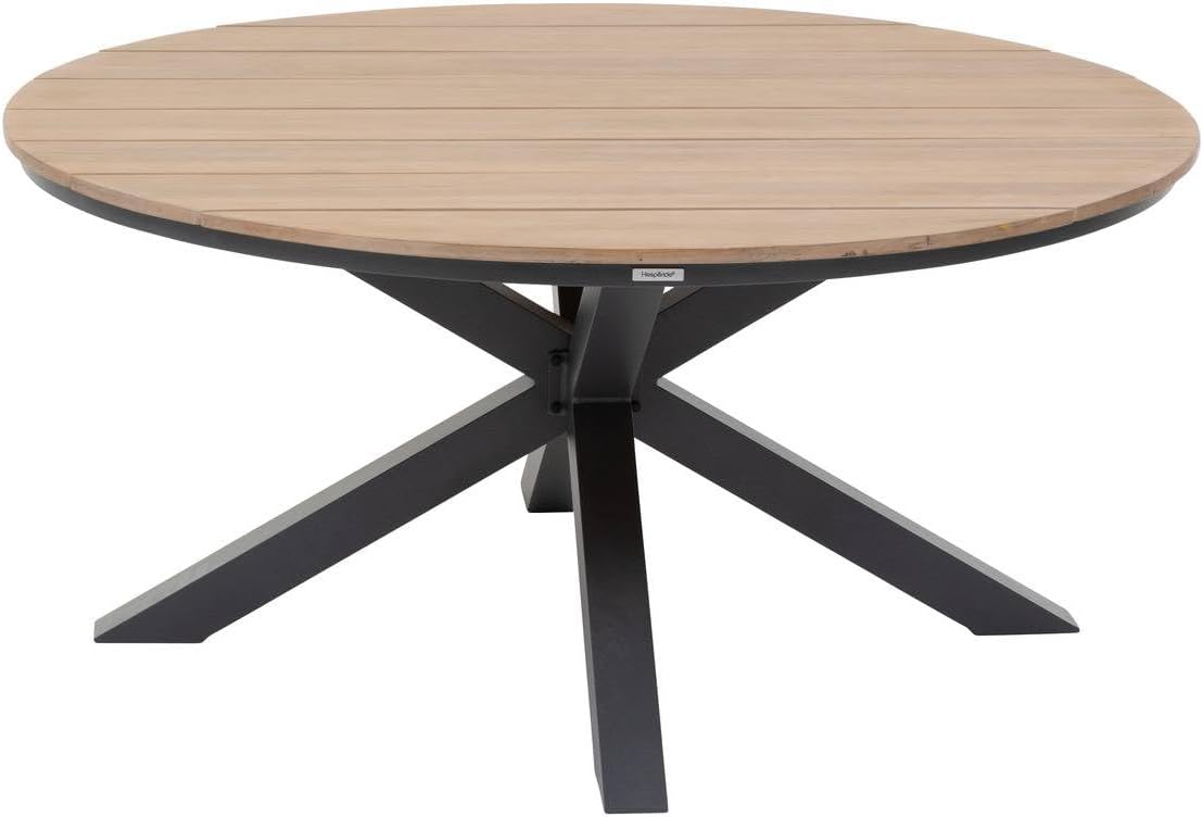 Hespéride - Oriengo - 4 places, ronde, aluminium epoxy/acacia