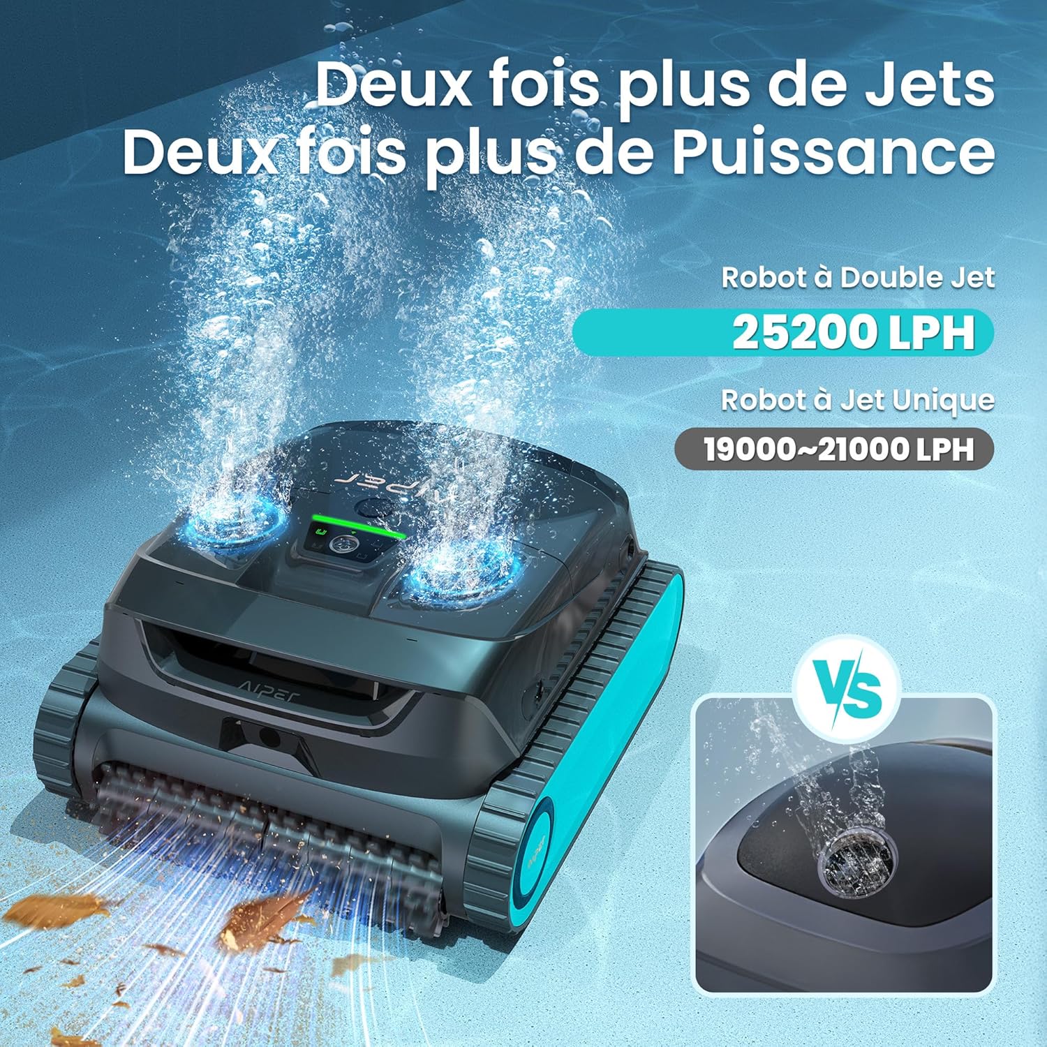 AIPER - Scuba X1 série - dimensions non précisées - nettoyage intelligent ligne d'eau, filtration ultra-fine, Scuba X1