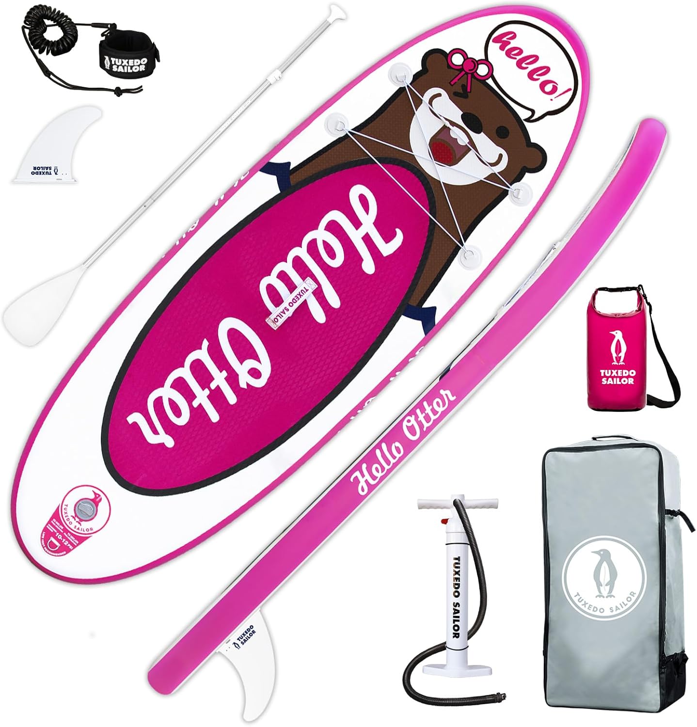 Tuxedo Sailor Paddle Gonflable Adulte, Planche de Stand Up Paddle Gonflable, Sup Paddle Board Gonflable avec Accessoires Complets, Planche de Surf Paddle