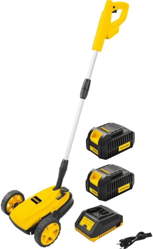 Nemura - Mini Tondeuse 40V - 22cm - 2x2Ah batteries, chargeur, compacte