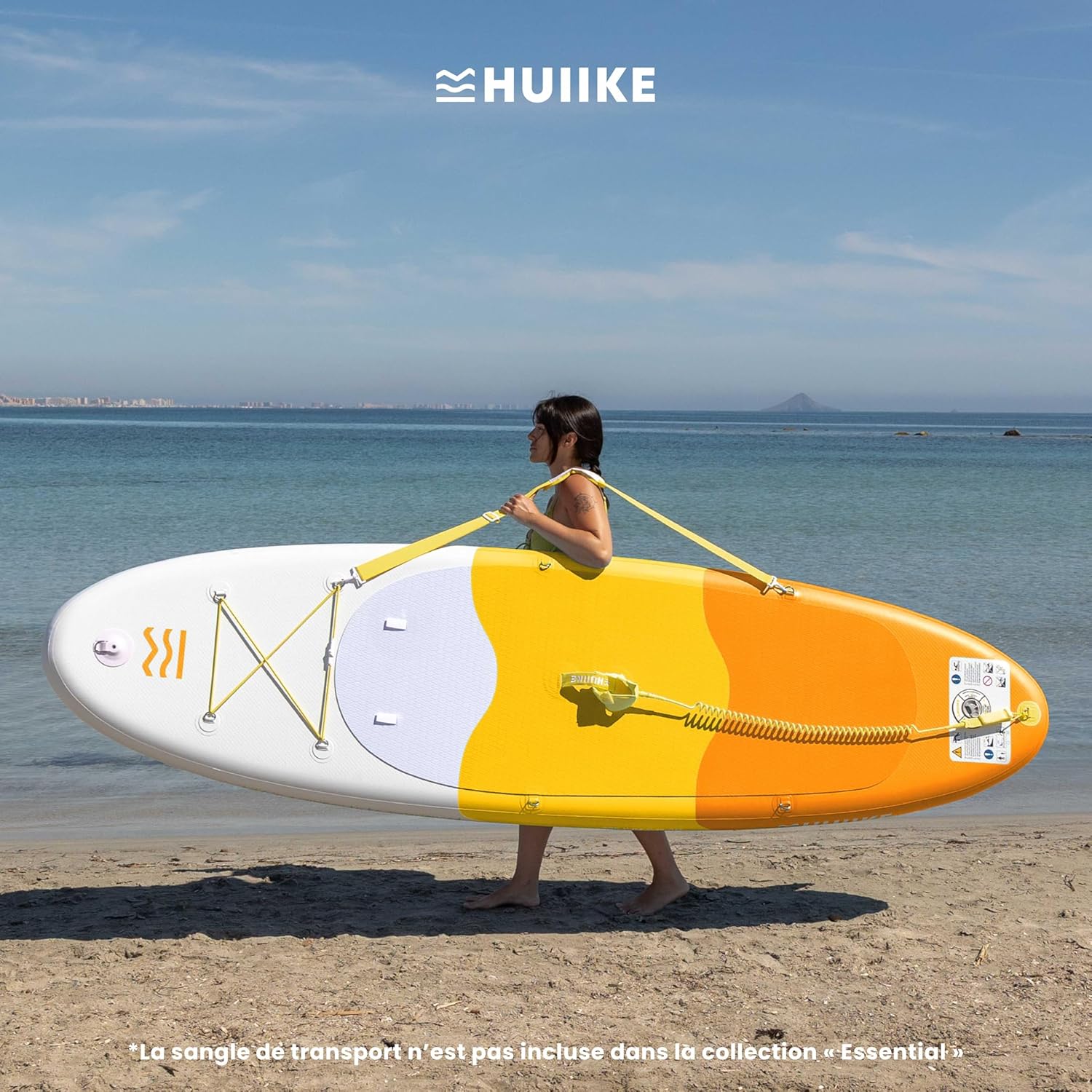 HUIIKE Paddle Gonflable Adulte avec Accessoires Inclus, Pagaie, Ailerons, Pompe. Planche de Stand Up Paddle Grande Stabilité et Résistance. 305 x 84 x 15 cm, Jusqu'à 130 kg