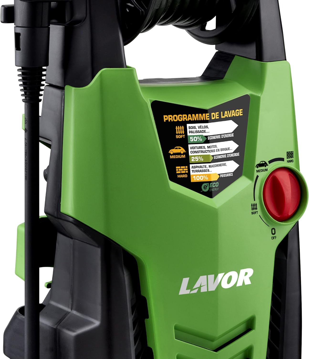 Lavor - Planet 160 - 2500W, 160 bar, 510 l/h, enrouleur, brosse rotative - 160WPS