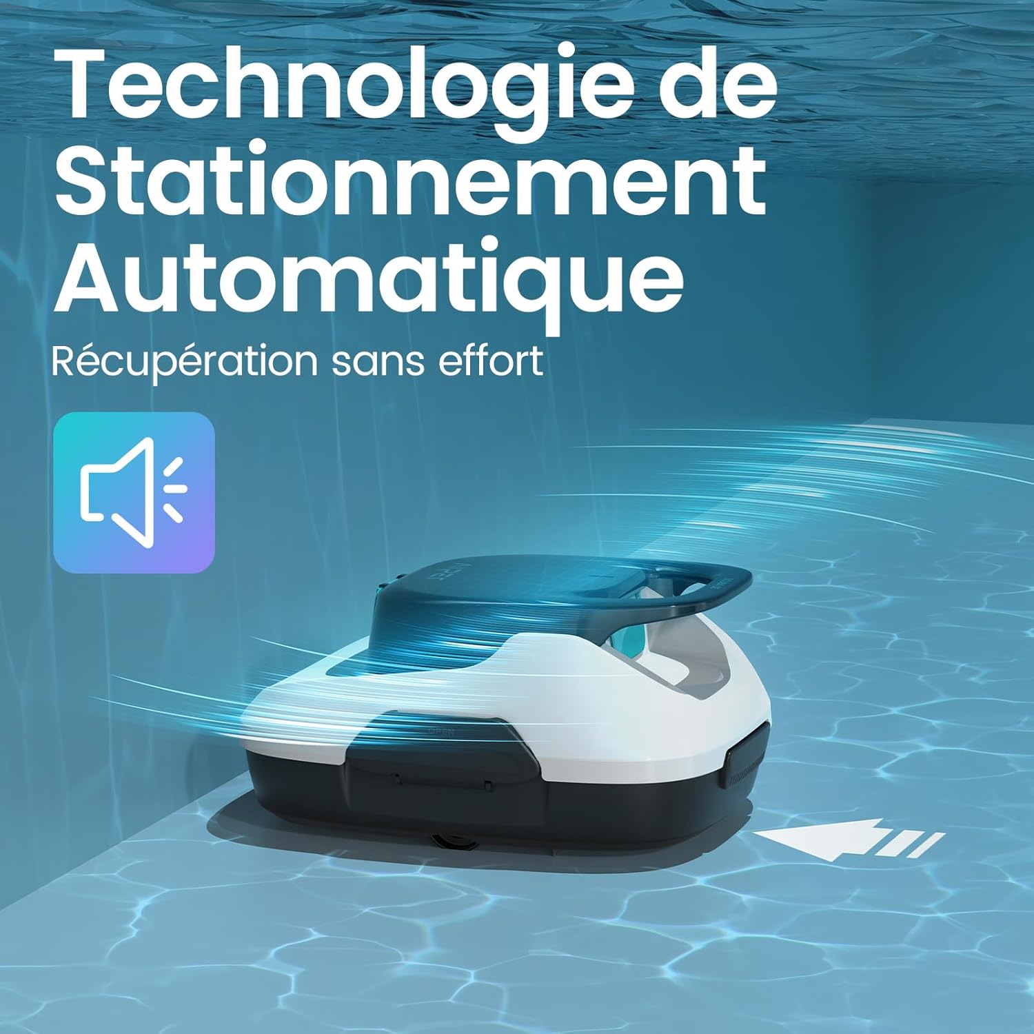 AIPER Scuba SE Robot Piscine, Aspirateur Piscine sans Fil, 90 Minutes de Nettoyage, Fonction de Stationnement Automatique, Nettoyeur de Piscine Compact et Léger, Idéal pour Les Piscines Hors Sol 80㎡