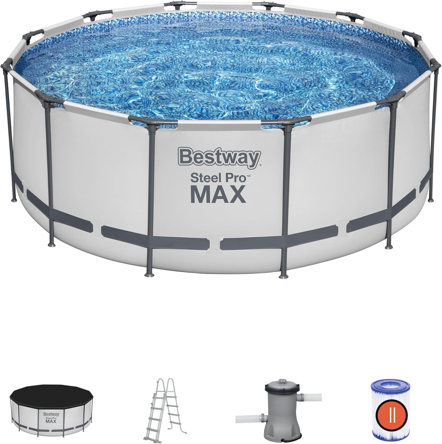 Bestway Steel Pro Max 12' x 48"/3.66m x 1.22m Pool Set