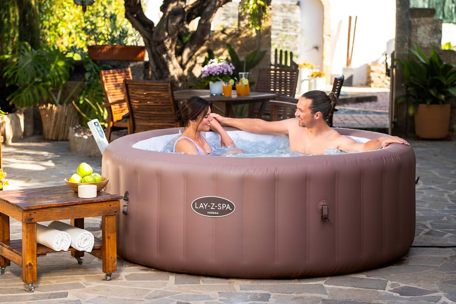 BESTWAY Spa gonflable rond Hawaii Smart AirJet Energy Sense 4 - 6 places