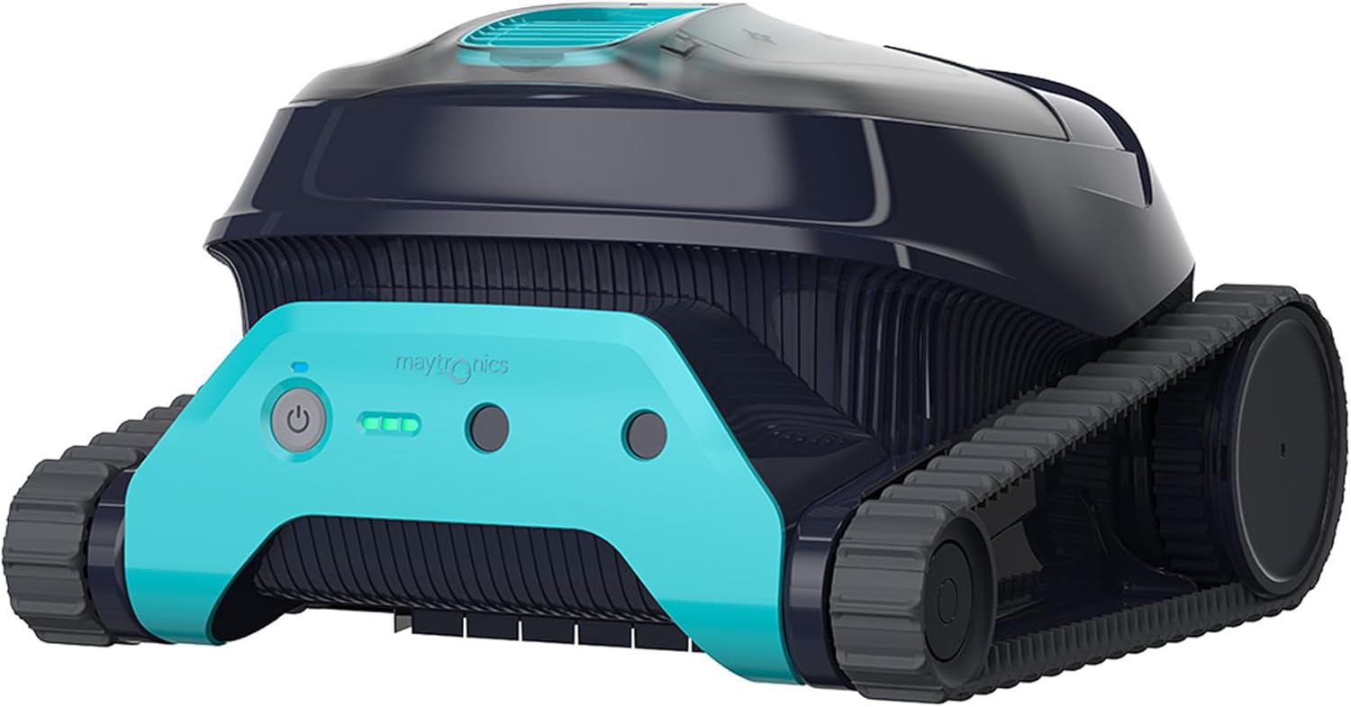 Dolphin Liberty 400 Aspirateur Piscine sans Fil, Autonomie de 180 Min, Nettoyage des Parois et de la Ligne d'eau, Navigation Intelligente et Contrôle App, pour Piscines Enterrées Jusqu’à 10m