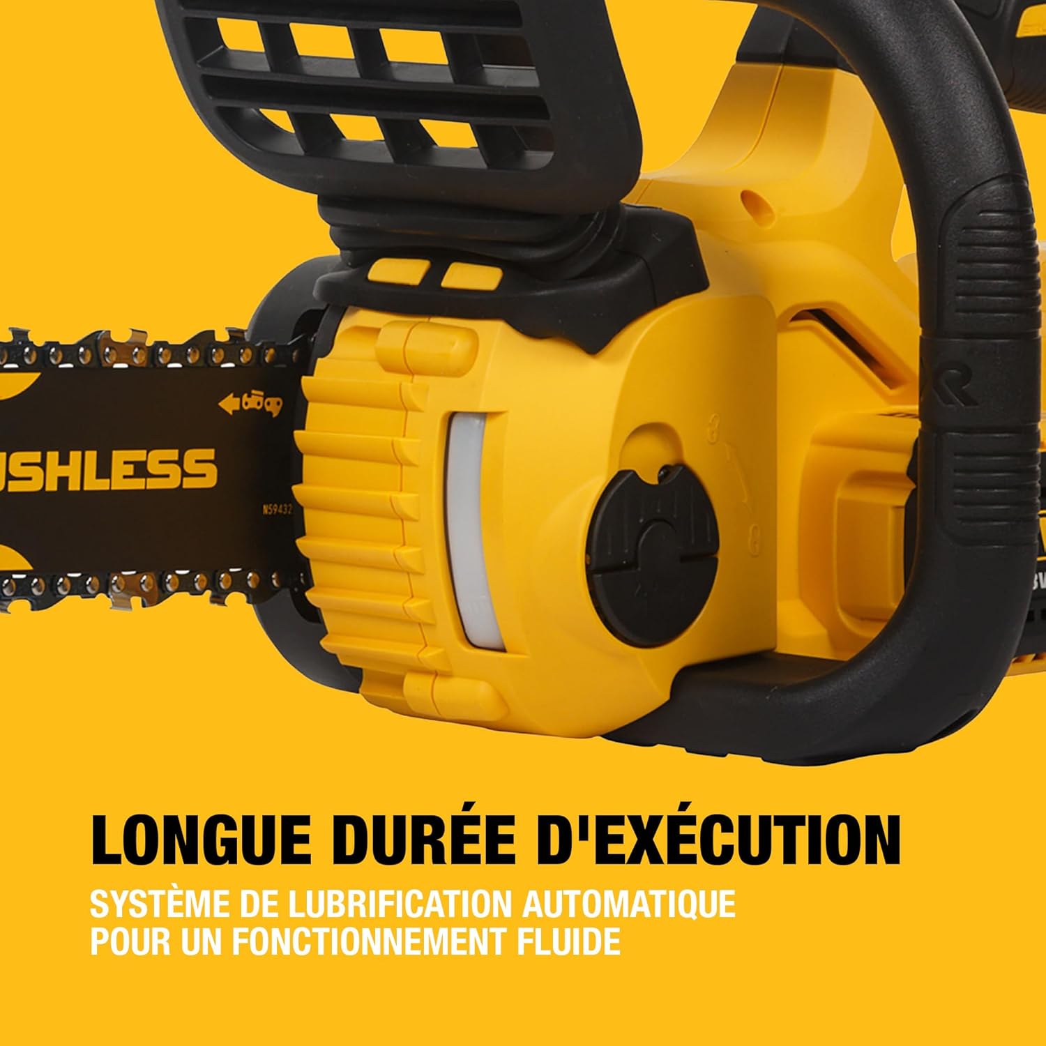 DEWALT - Tronçonneuse Brushless XR 18V, 30cm, compacte, DCM565N-XJ