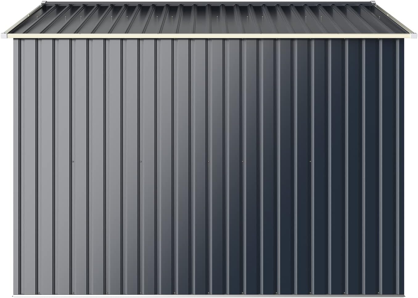 RELAX4LIFE Abri de Jardin Métal 7m2 avec Abri d'Extension Porte Coulissante, Cabane de Jardin Extérieur 267x256x202cm Outils de Jardin résistant aux intempéries, KX7177KV+FR