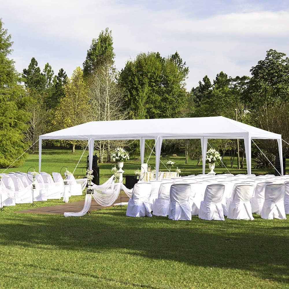 Alightup - tonnelle pliante série PE - 3x9m - imperméable, 8 parois, anti-UV, bâche épaisse