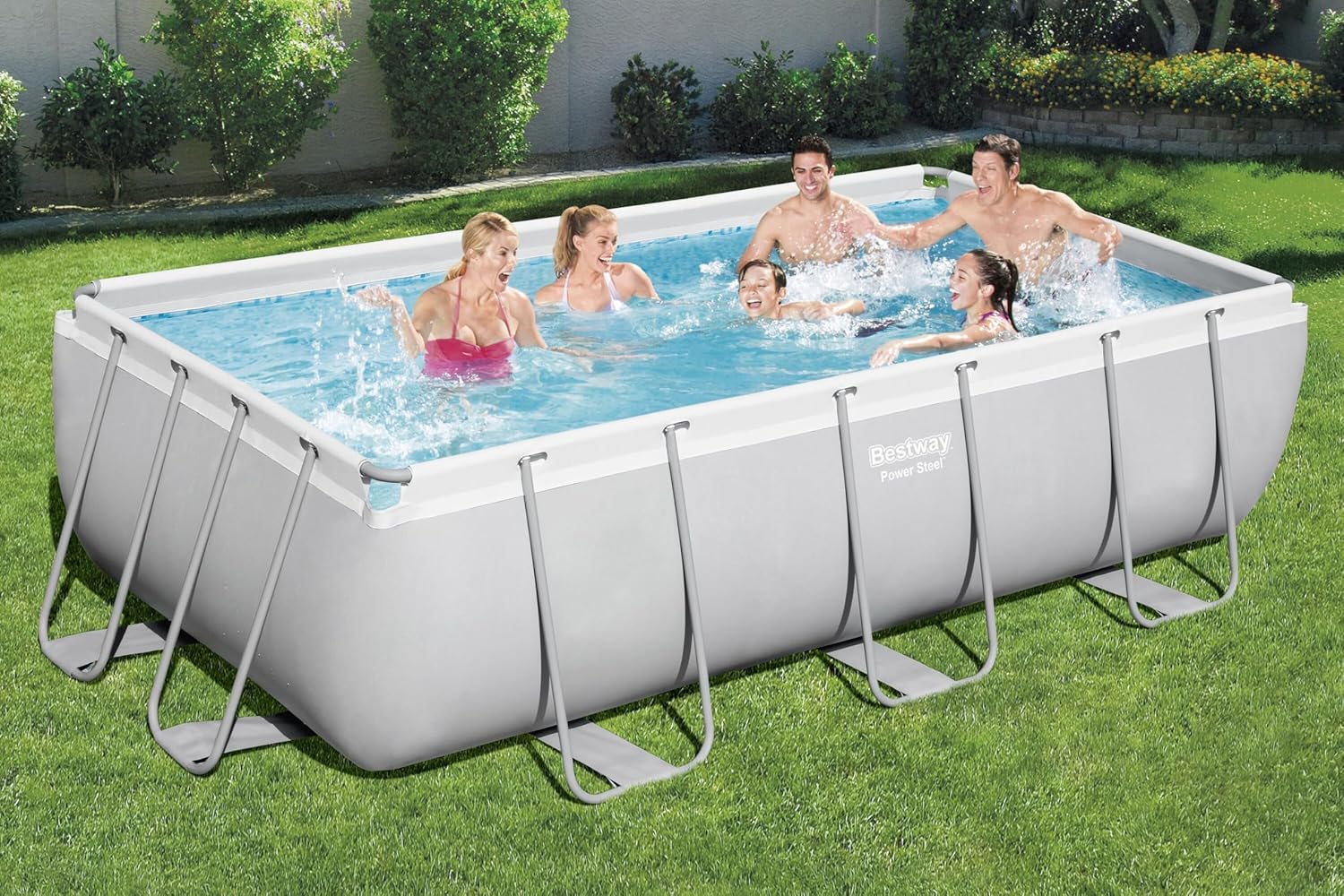 Bestway - Power Steel piscine 404x201x100 cm, filtre à sable, échelle