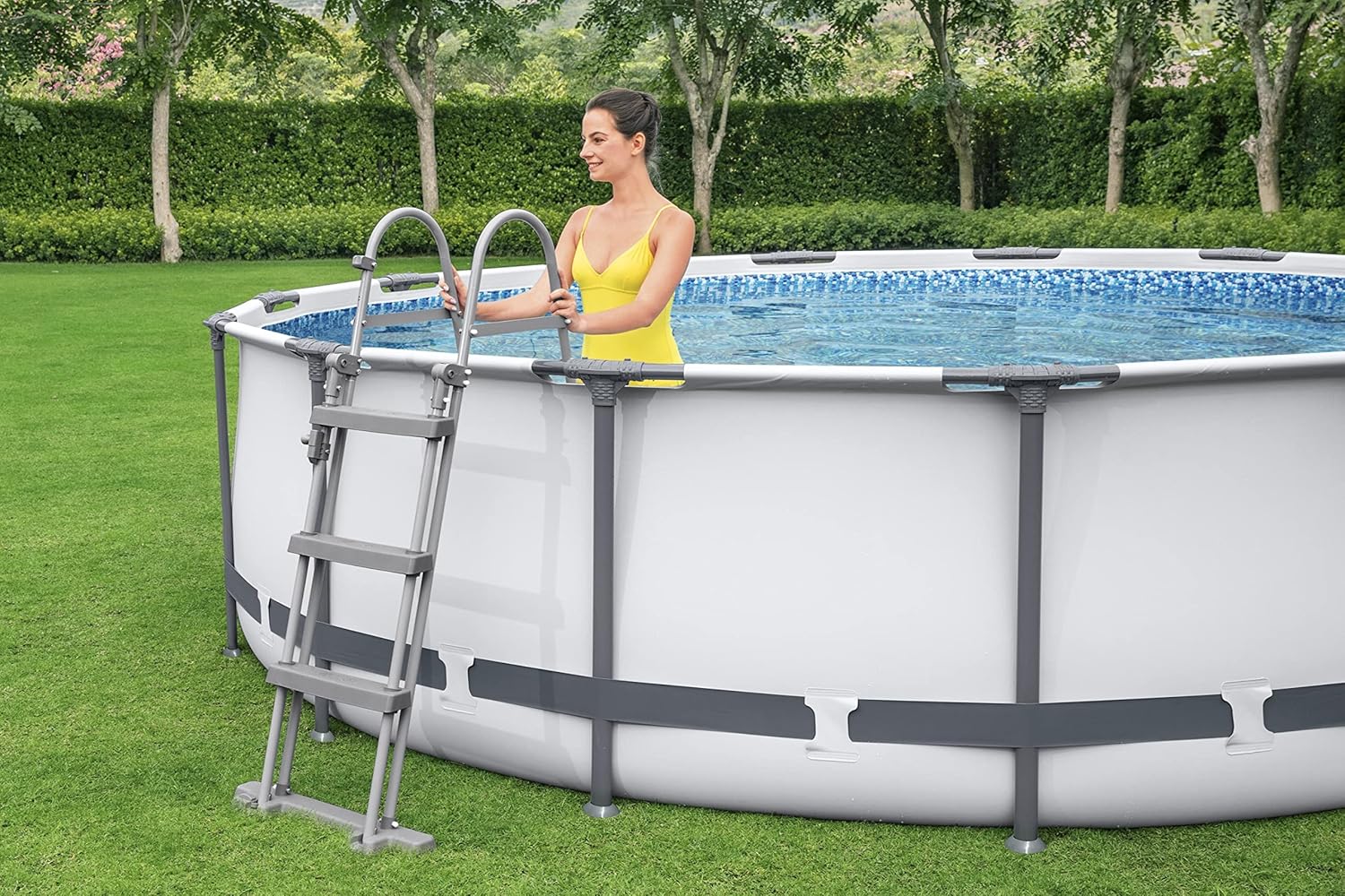 Bestway - Steel Pro Max piscine ronde - 366x100 cm - hors sol, robuste