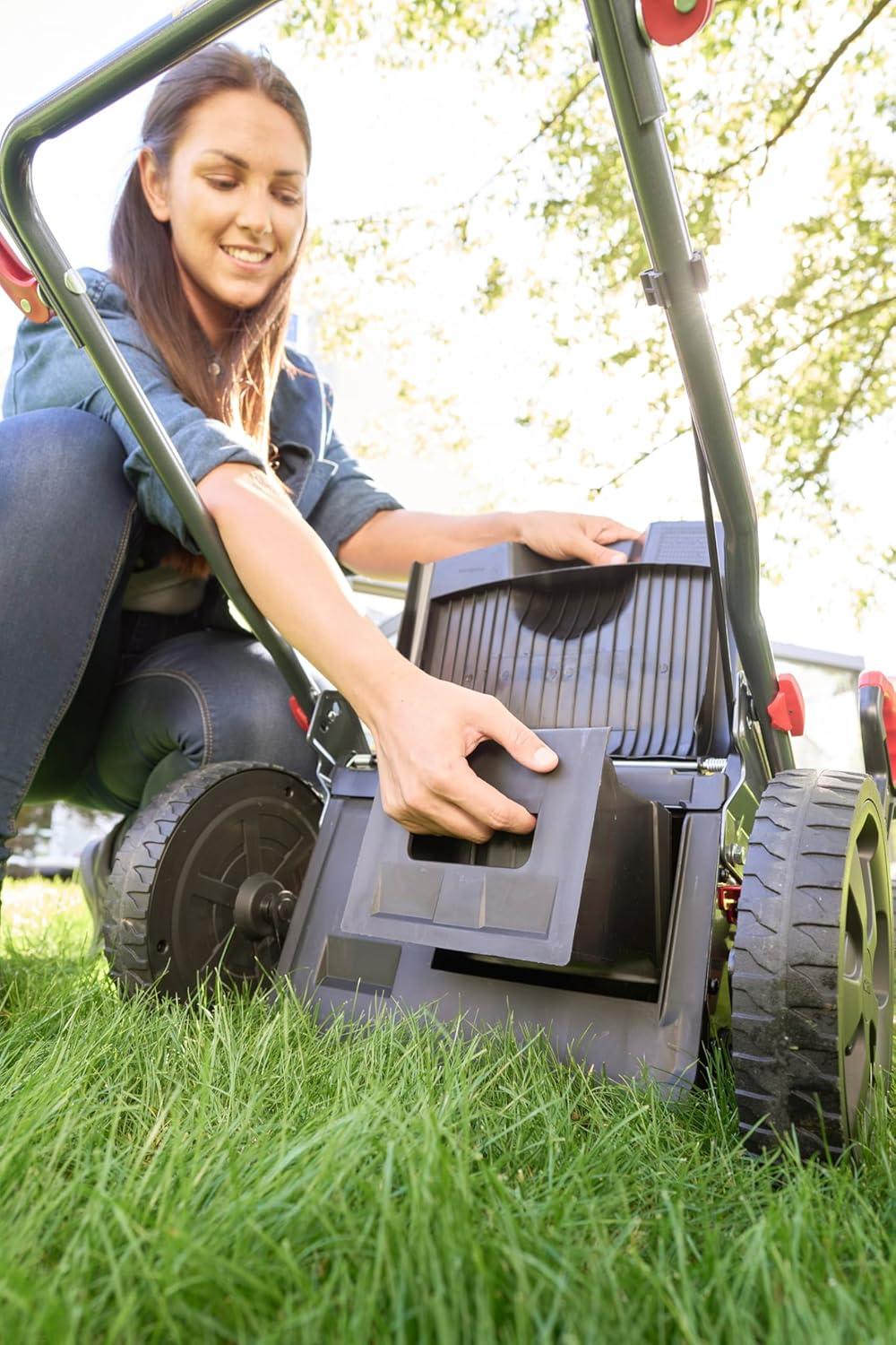 AL-KO Tondeuse à Gazon à Essence Easy 5.16 SP-D, Largeur de Coupe 51 cm, Puissance Moteur 3.0 KW, Traction à 1 Vitesses, Fonction 4INONE, boîtier en tôle d'acier, pour pelouses jusqu'à 1800 m²