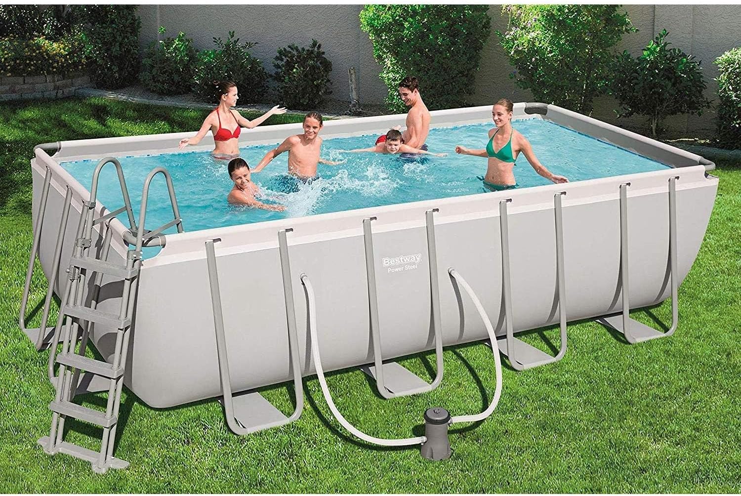 Bestway - Power Steel série - 488x244x122 cm - piscine hors sol robuste - 56670-3