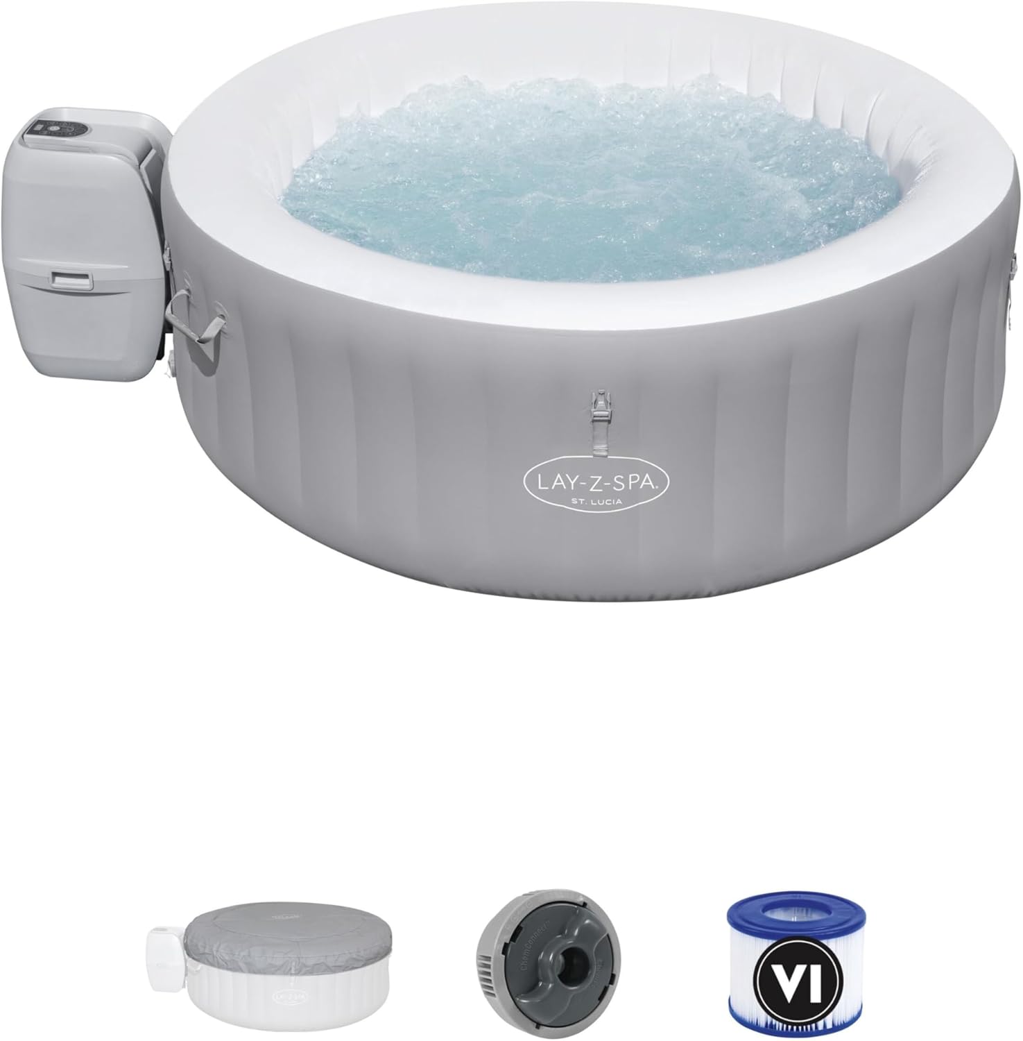 Bestway – St. Lucia AirJet – rond 170 cm – spa gonflable 2-3 pers