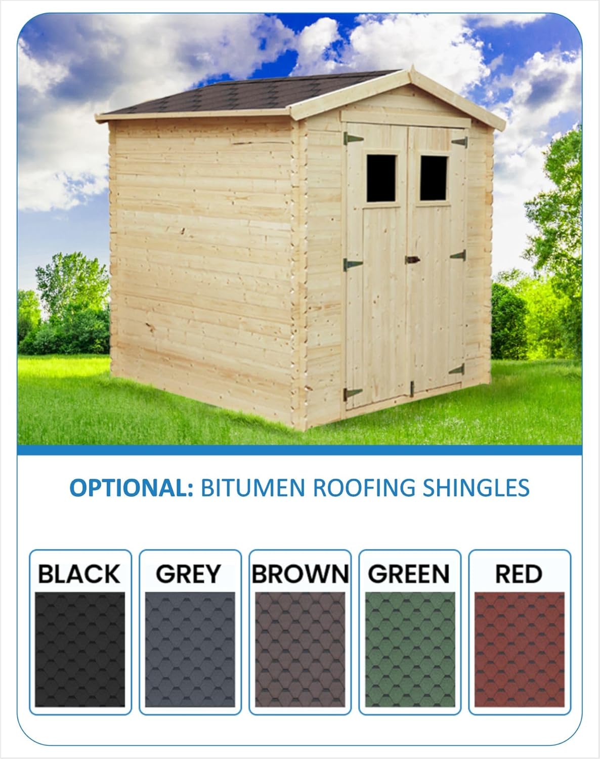 Abri jardin bois traité 3.53 m2,