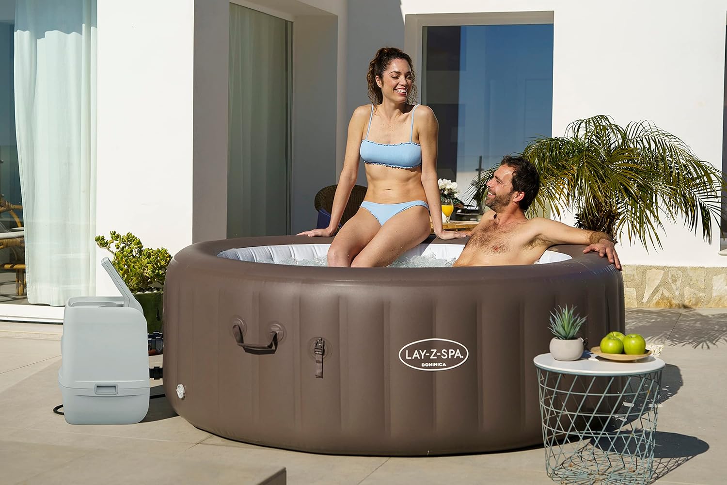 Bestway - spa Dominica - 196x196x71cm - hydrojet, appli mobile