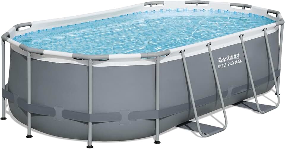 Bestway - Steel Pro Max - 427x250x100 cm - piscine hors sol, gris