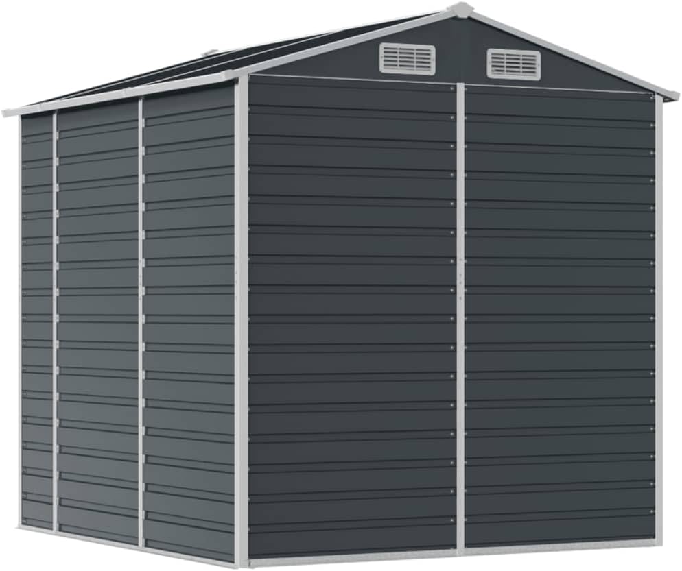 vidaXL Abri de Jardin Anthracite 191x215x198 cm Acier galvanisé