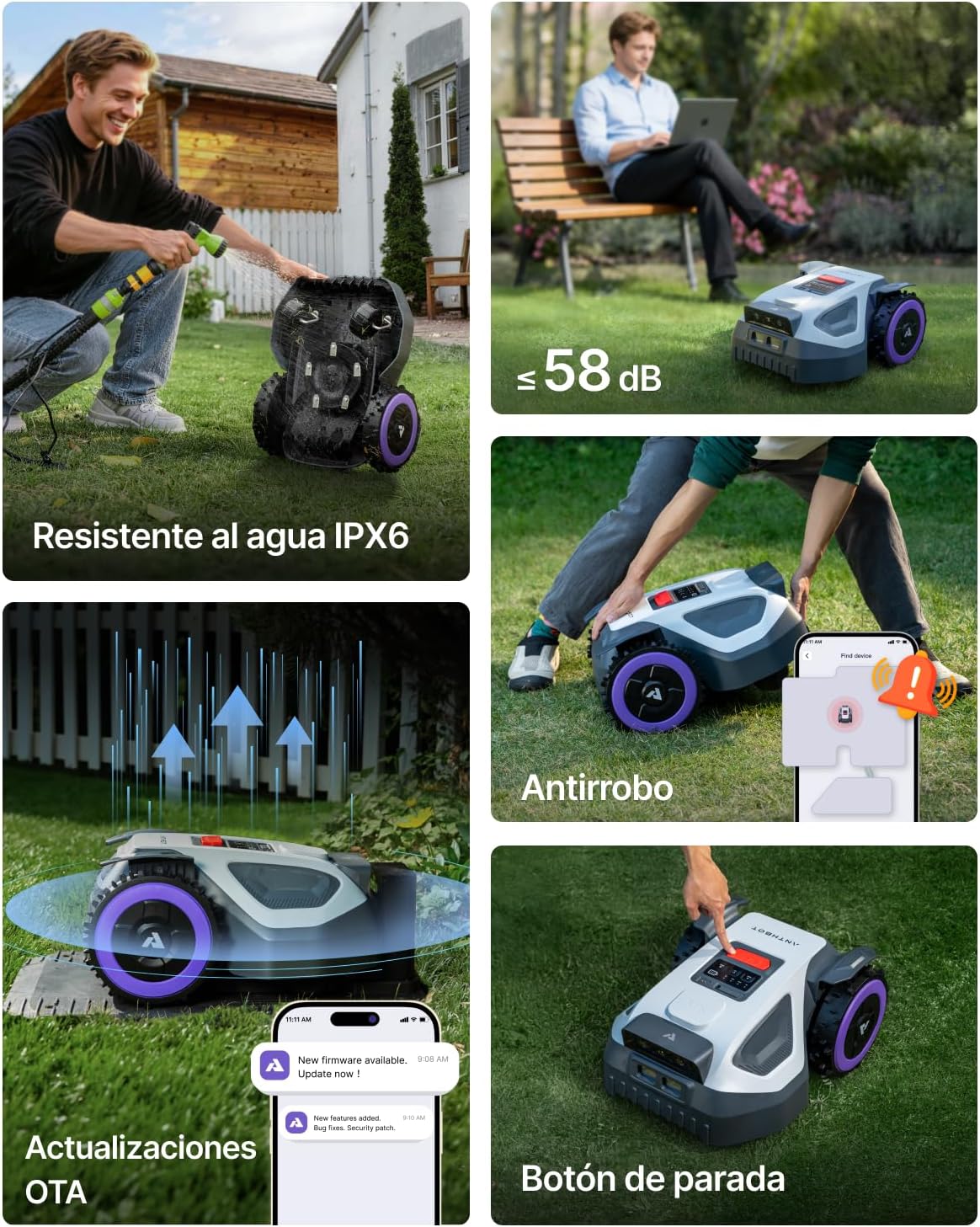 Anthbot - robot tondeuse M9 - guidage précis - service NRTK, M9