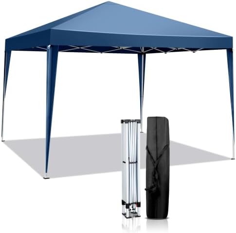 Bonnlo - Tonnelle de Jardin Pliante 3x3 - Imperméable, tente pop-up, sac de transport, auvent - Bleu - BONNLT3103