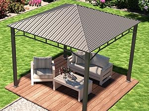 tonelle de jardin garden gazebo intent24 toolport sunset superior