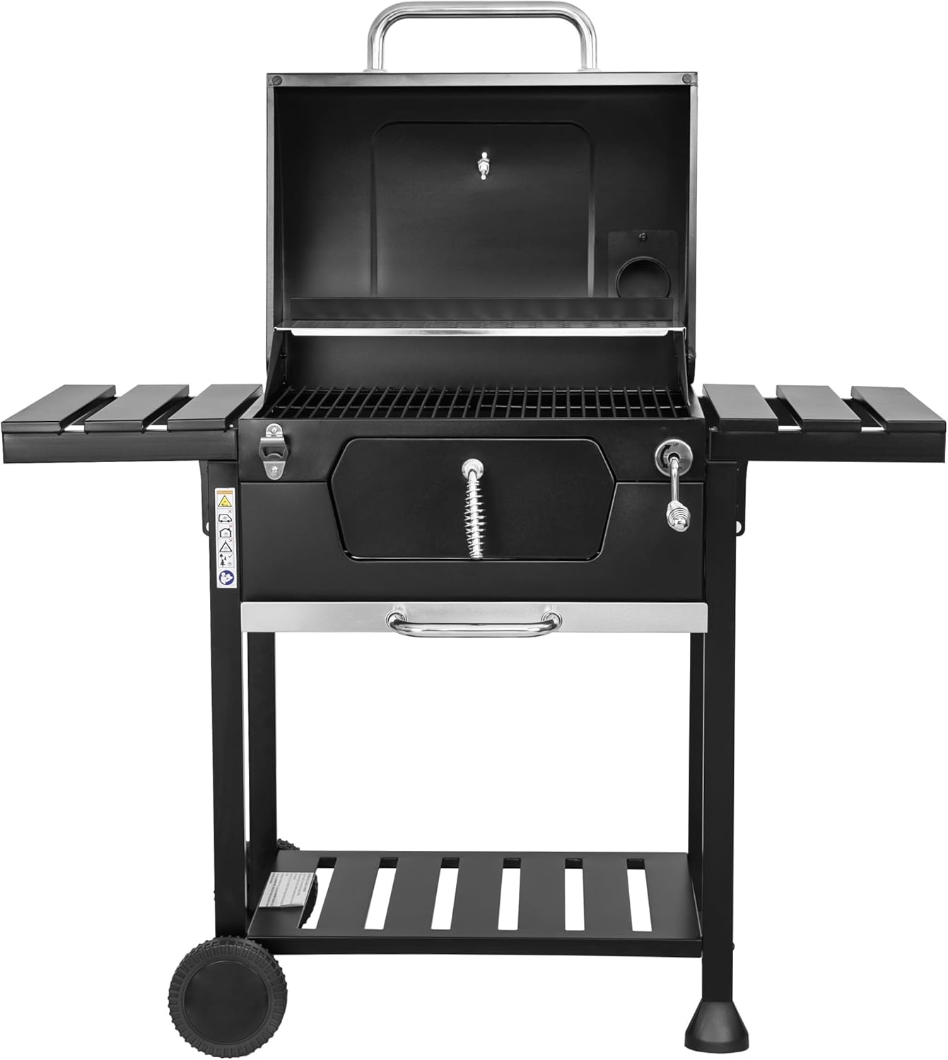 BRIGROS - MasterCook - barbecue acier roues thermomètre double grille