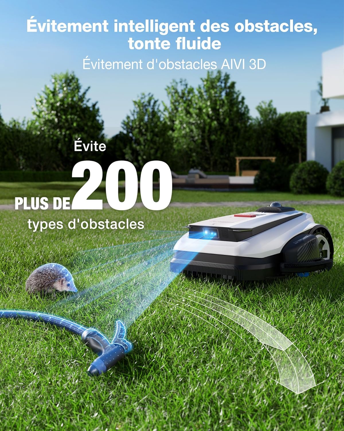 Ecovacs - Goat série A1600 - 1600m² - Navigation LiDAR 360°, cartographie IA, recharge rapide, A1600