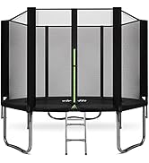 VirtuFit Trampoline avec filet de sécurité - Noir - 251 cm