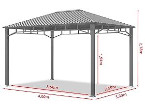 the [unused0] - belvédère à ossature en aluminium