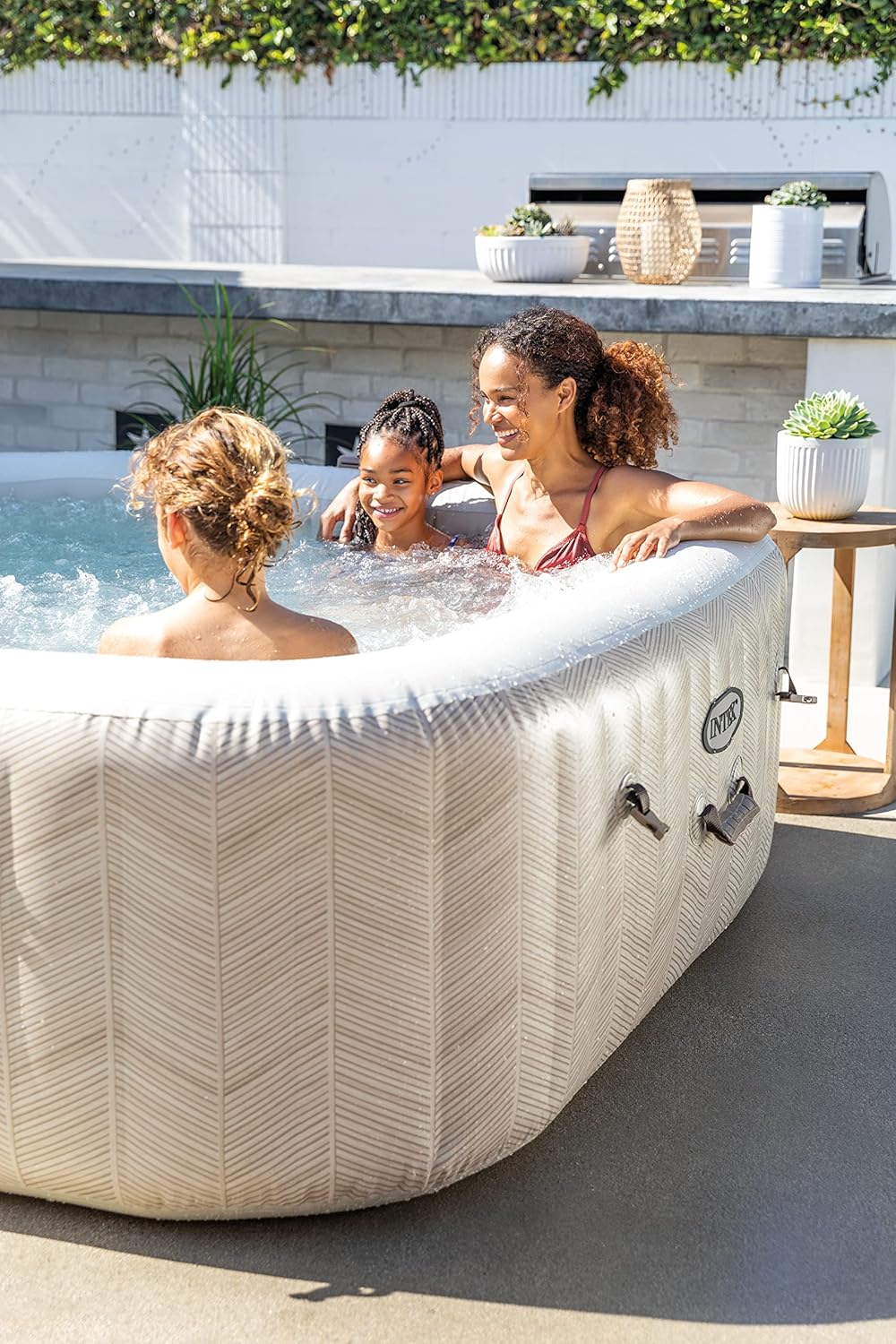 Intex - Pure Spa Chevron série 6 places - spa gonflable confortable 28472EX