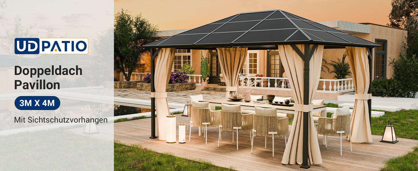 tonnelle de jardin exterieur pergola polycarbonat tonnelle 3x3 imperméable pergola adossée