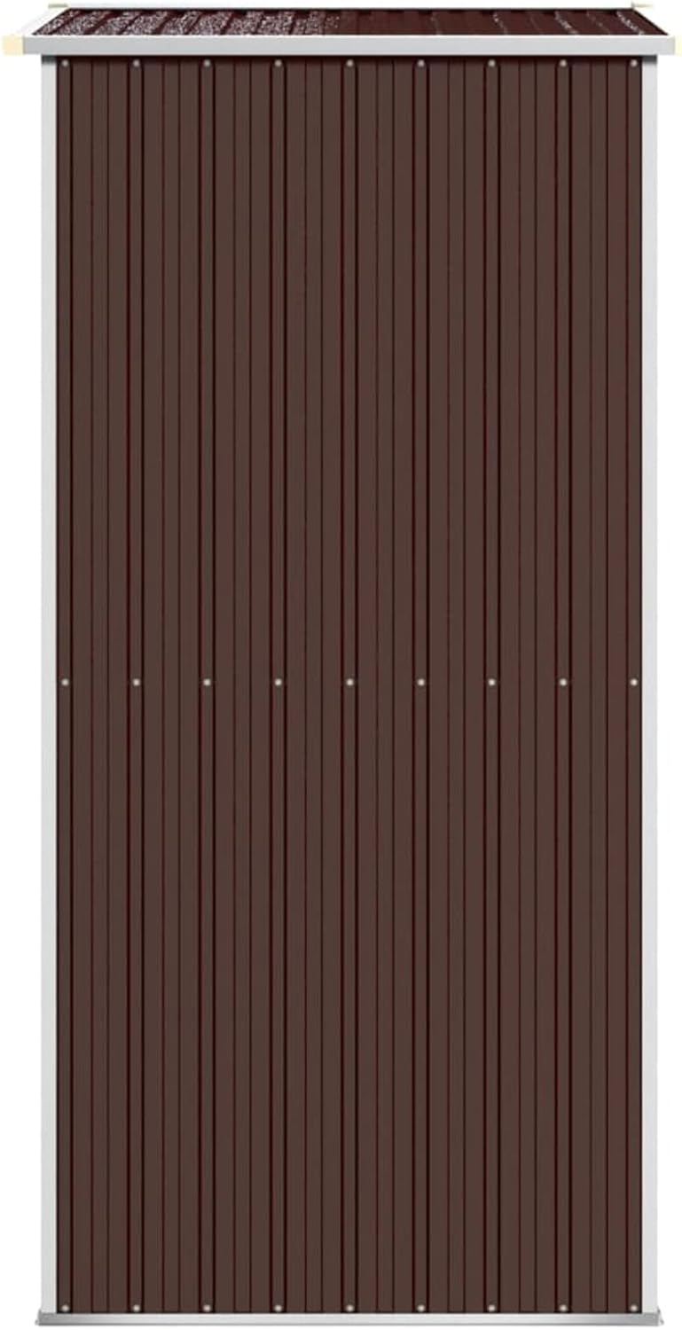 ShGaxin - abri de jardin série acier galvanisé - 192x108x223 cm - marron foncé, maison préfabriquée - 319273
