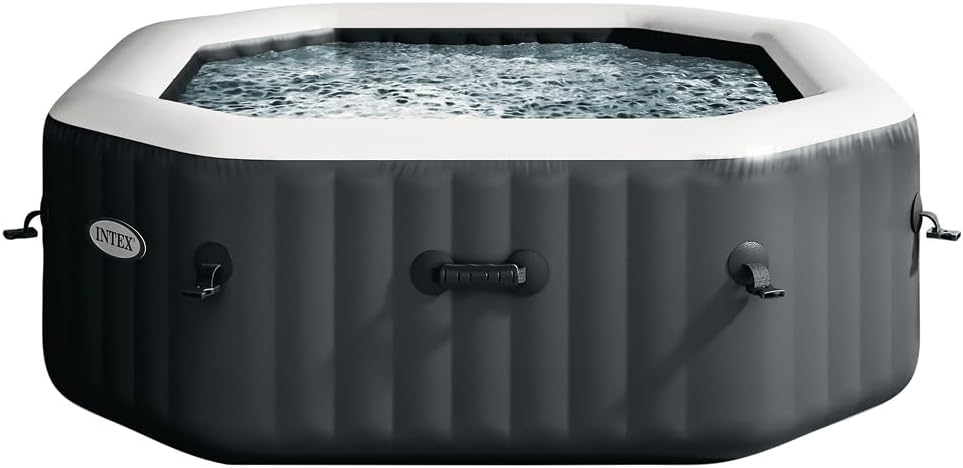 Intex PureSpa Bubble Massage Ø 201 x 71 cm - 28343AH - pour jusqu'à 4 Personnes - Capacité d'eau : 795 litres