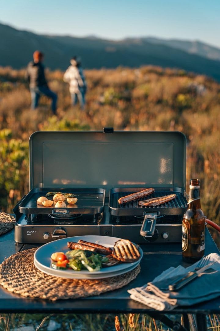 CADAC - 2-Cook 3 Pro - barbecue de table compact, sac inclus, 2-Cook3Pro