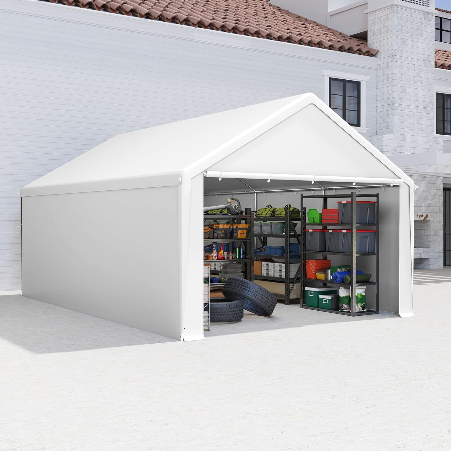 FIVMEN - Abri de jardin 24 m³ - Parois amovibles, résistant hiver