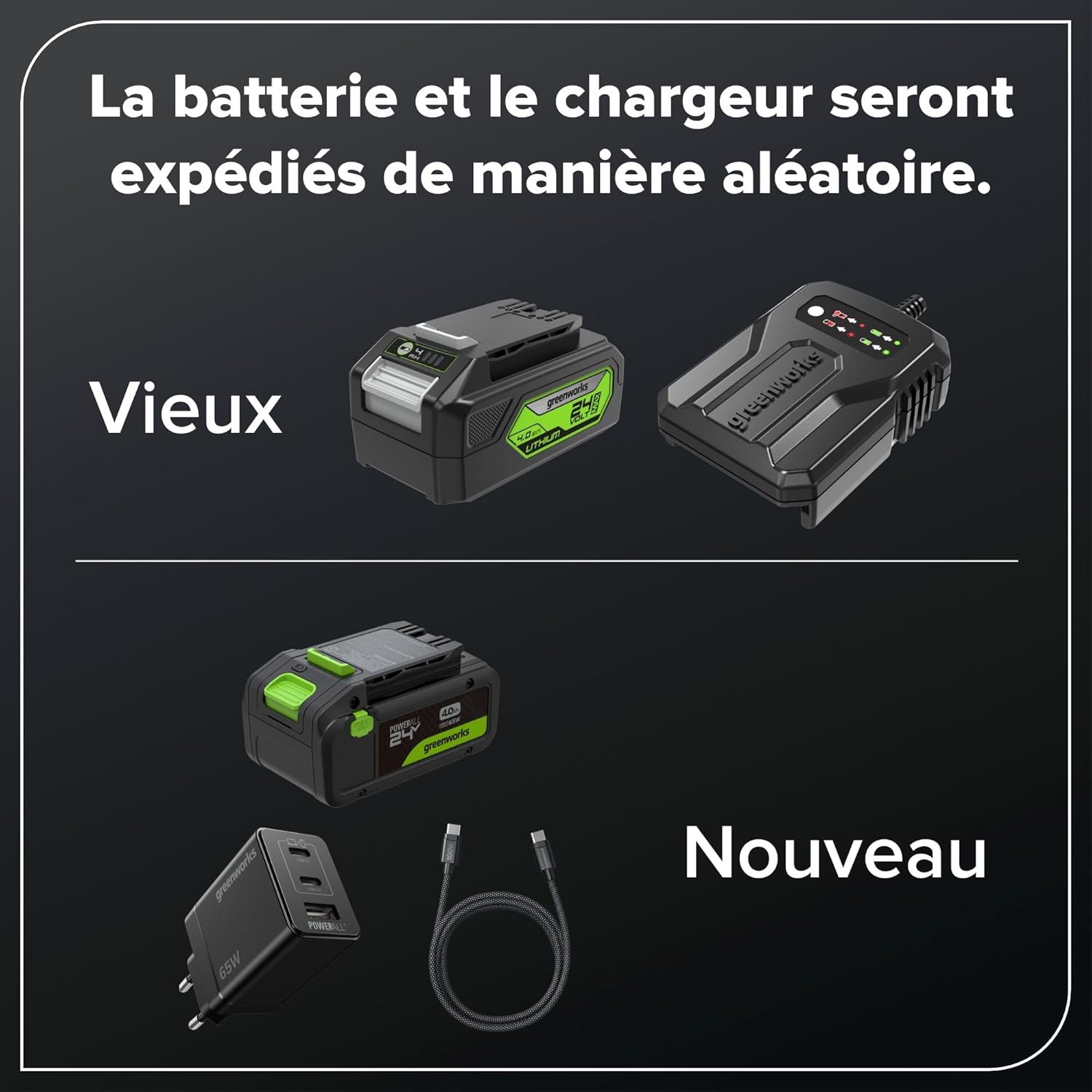 Greenworks - tronçonneuse sans fil 30cm, moteur brushless, 24V, GD24CS30K4