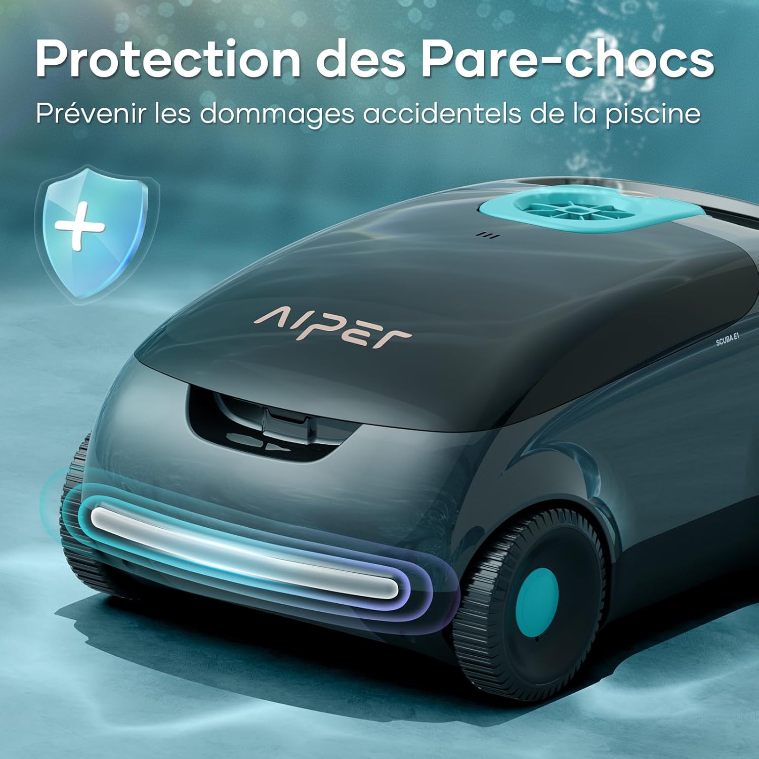 AIPER - Robot piscine sans fil - 100-130 min autonomie, filtration avancée, stationnement auto