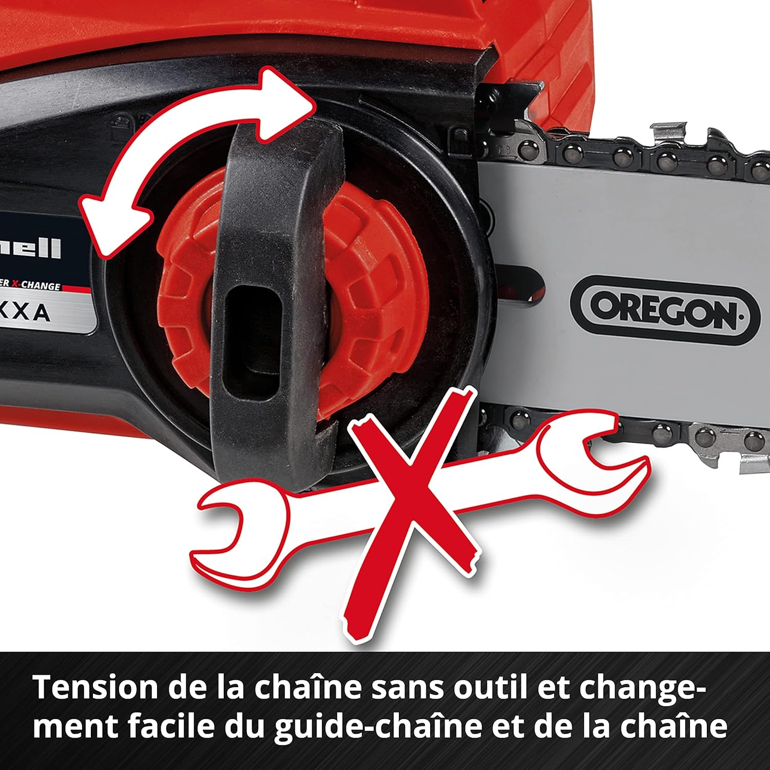 Einhell Professional Elagueuse sans fil FORTEXXA 18/20 TH Solo - Power X-Change (18V, moteur sans charbon, régime max 3 800 tr/min max) Livré sans Batterie ni Chargeur