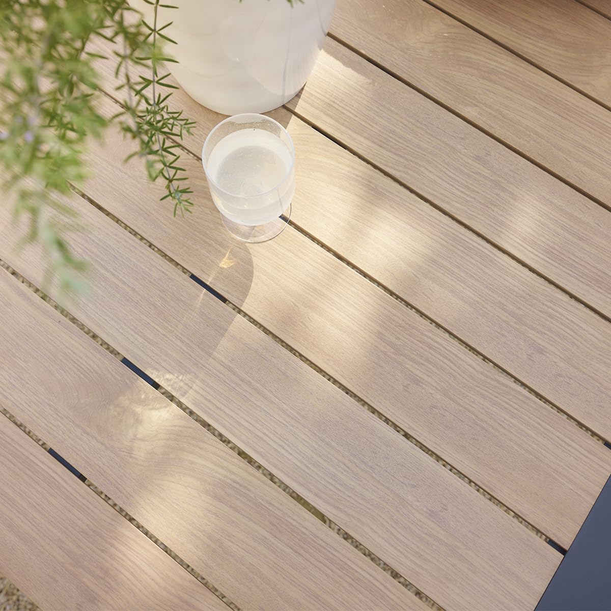 Hespéride - Evasion - table de jardin 12 places aluminium effet bois