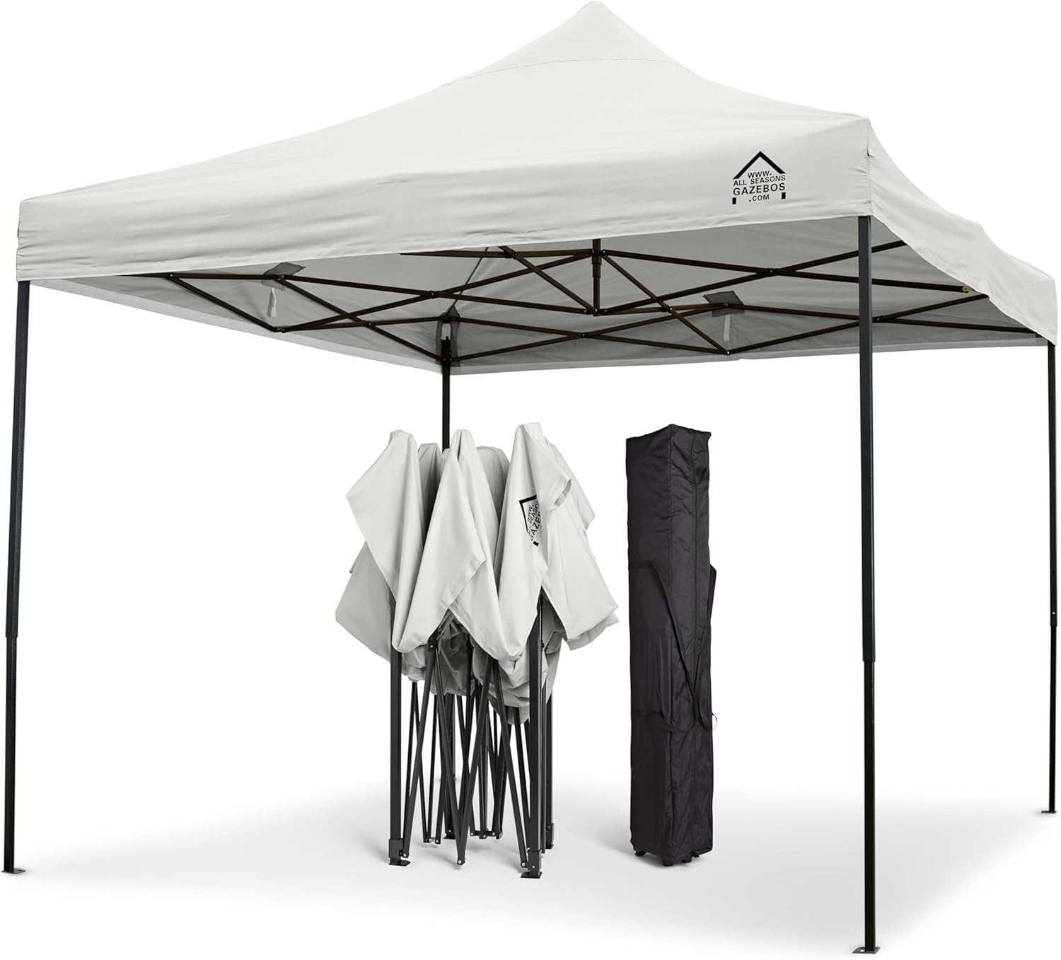 All Seasons Gazebos - Pop-up tonnelle série 3x3m - blanche, 100% imperméable