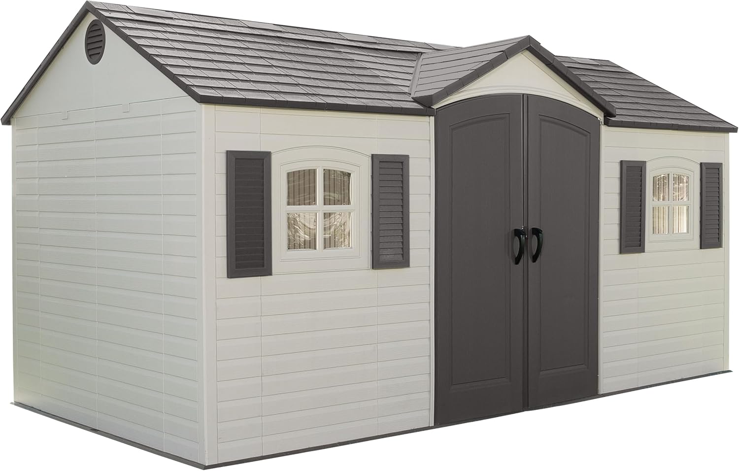 Lifetime - abri de jardin Tan - 445x235x243 cm - robuste, spacieux